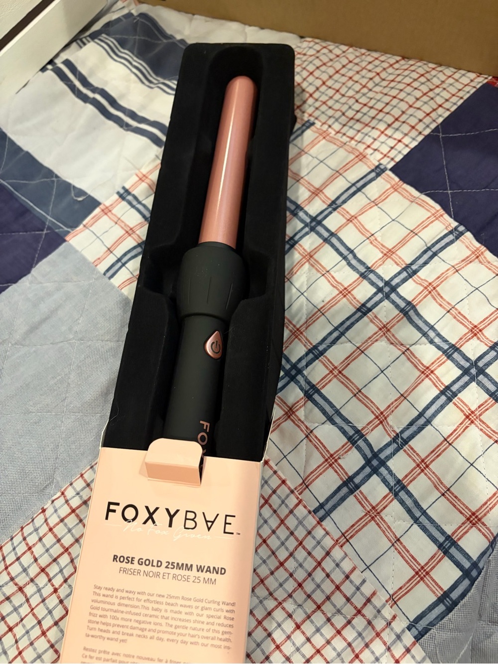 FoxyBae Rose Gold 25mm Curling Wand